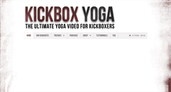 Desktop Screenshot of kickboxyoga.com