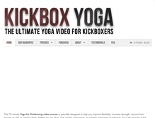 Tablet Screenshot of kickboxyoga.com
